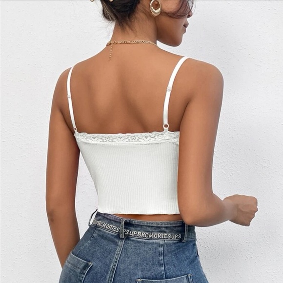 Lace Trim Cami Top - Picture 5 of 8